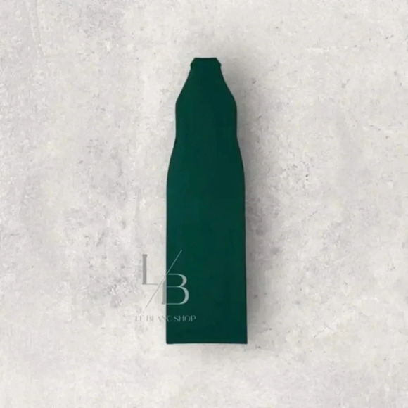 New Reformation Filippa Halter Neck Dress Sycamore Size 12 B241 - Picture 3 of 7